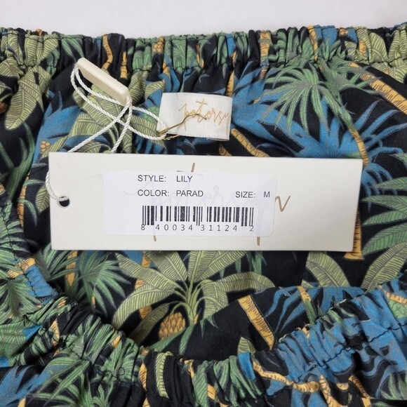 NEW Petersyn Lily Off The Should Long Sleeve Print Top, Medium, New With Tags - Picture 11 of 13